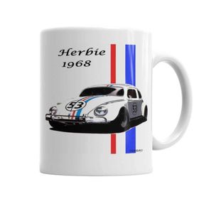 Baskı Dükkanı KB2324 Herbie 1968 Araba Porselen Kupa Bardak
