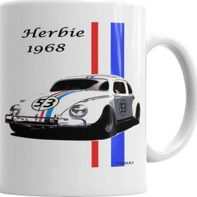 Baskı Dükkanı KB2324 Herbie 1968 Araba Porselen Kupa Bardak
