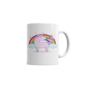 Baskı Dükkanı KB2326 Hello Bitches Bebek Unicorn Porselen Kupa Bardak