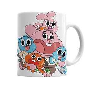 Baskı Dükkanı KB2342 Gumball Cartoon Network Porselen Kupa Bardak