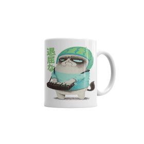 Baskı Dükkanı KB2347 Grumpy Cat Kedi Porselen Kupa Bardak