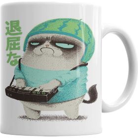 Baskı Dükkanı KB2347 Grumpy Cat Kedi Porselen Kupa Bardak