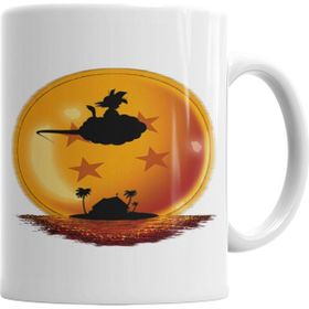 Baskı Dükkanı KB2355 Goku Nuvem Voadora Porselen Kupa Bardak