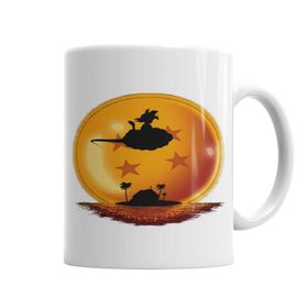 Baskı Dükkanı KB2355 Goku Nuvem Voadora Porselen Kupa Bardak