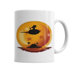 Baskı Dükkanı KB2355 Goku Nuvem Voadora Porselen Kupa Bardak