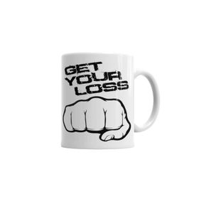 Baskı Dükkanı KB2363 Get Your Loss Stop Loss Porselen Kupa Bardak