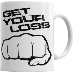 Baskı Dükkanı KB2363 Get Your Loss Stop Loss Porselen Kupa Bardak