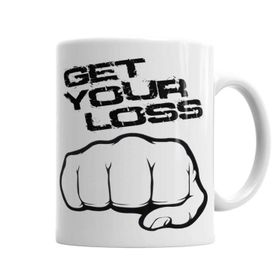 Baskı Dükkanı KB2363 Get Your Loss Stop Loss Porselen Kupa Bardak