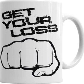 Baskı Dükkanı KB2363 Get Your Loss Stop Loss Porselen Kupa Bardak