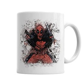Baskı Dükkanı KB237 Deadpool Marvel Franciss Porselen Kupa Bardak