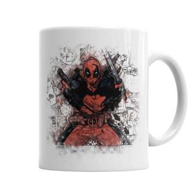 Baskı Dükkanı KB237 Deadpool Marvel Franciss Porselen Kupa Bardak