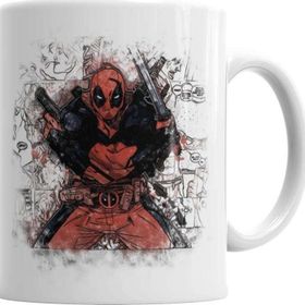 Baskı Dükkanı KB237 Deadpool Marvel Franciss Porselen Kupa Bardak
