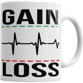 Baskı Dükkanı KB2380 Gain E Loss Porselen Kupa Bardak