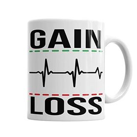 Baskı Dükkanı KB2380 Gain E Loss Porselen Kupa Bardak