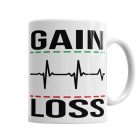 Baskı Dükkanı KB2380 Gain E Loss Porselen Kupa Bardak