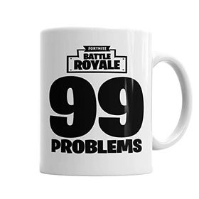 Baskı Dükkanı KB2394 Fortnite 99 Problems Porselen Kupa Bardak