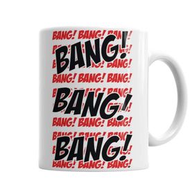 Baskı Dükkanı KB240 Deadpool Bang Bang Porselen Kupa Bardak