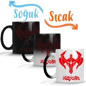 Baskı Dükkanı KB2404 League Of Legends Noxus Symbol Logo Porselen Kupa Bardak