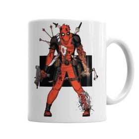 Baskı Dükkanı KB241 Deadpool Angry Porselen Kupa Bardak