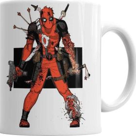 Baskı Dükkanı KB241 Deadpool Angry Porselen Kupa Bardak