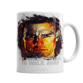 Baskı Dükkanı KB2420 Last Chance To Walk Away Jack Reacher Porselen Kupa Bardak