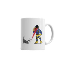 Baskı Dükkanı KB2421 Lasers And Cats Kedi Porselen Kupa Bardak