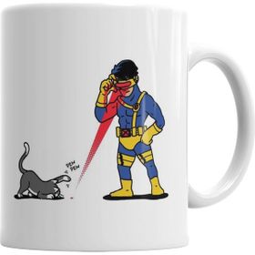 Baskı Dükkanı KB2421 Lasers And Cats Kedi Porselen Kupa Bardak