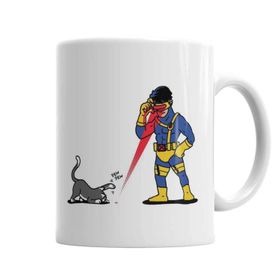 Baskı Dükkanı KB2421 Lasers And Cats Kedi Porselen Kupa Bardak