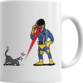 Baskı Dükkanı KB2421 Lasers And Cats Kedi Porselen Kupa Bardak