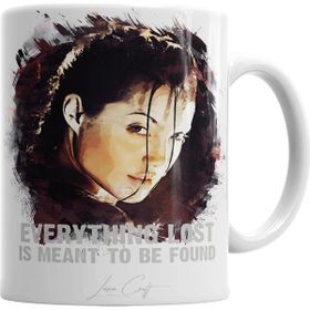 Baskı Dükkanı KB2423 Lara Croft Tomb Raider Angelina Jolie Porselen Kupa Bardak