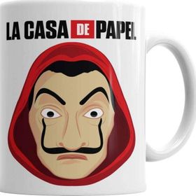 Baskı Dükkanı KB2428 La Casa De Papel Mascara De Dali Porselen Kupa Bardak