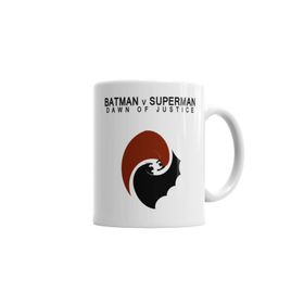 Baskı Dükkanı KB245 Dc Süperman Ve Batman Porselen Kupa Bardak