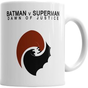 Baskı Dükkanı KB245 Dc Süperman Ve Batman Porselen Kupa Bardak