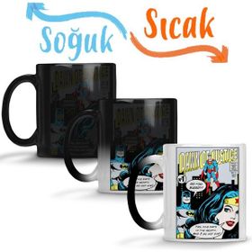 Baskı Dükkanı KB245 Dc Süperman Ve Batman Porselen Kupa Bardak