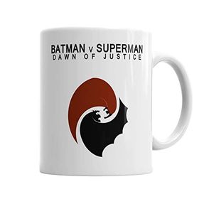 Baskı Dükkanı KB245 Dc Süperman Ve Batman Porselen Kupa Bardak