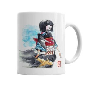 Baskı Dükkanı KB2456 Kokeshi Porselen Kupa Bardak