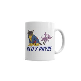 Baskı Dükkanı KB2457 Kitty Pryde Lince Negra Cat Kedi Porselen Kupa Bardak