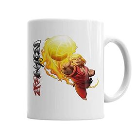Baskı Dükkanı KB2467 Ken Masters Street Fighter Porselen Kupa Bardak