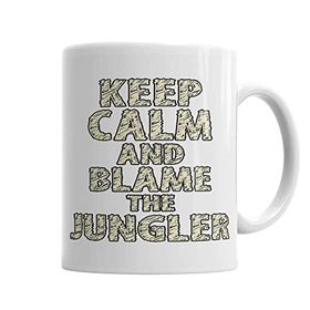Baskı Dükkanı KB2470 Keep Calm And Blame The Jungler Porselen Kupa Bardak