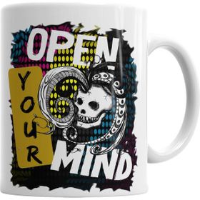 Baskı Dükkanı KB2504 Open Your Mind Porselen Kupa Bardak