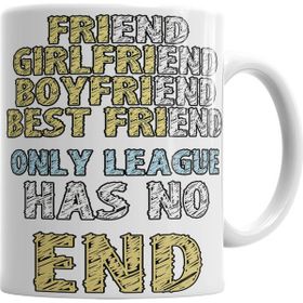 Baskı Dükkanı KB2507 Only League Has No End Porselen Kupa Bardak