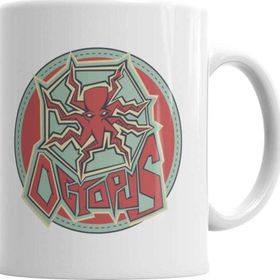 Baskı Dükkanı KB2512 Octopus Porselen Kupa Bardak