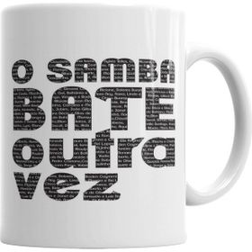 Baskı Dükkanı KB2513 O Samba Bate Outra Vez Porselen Kupa Bardak