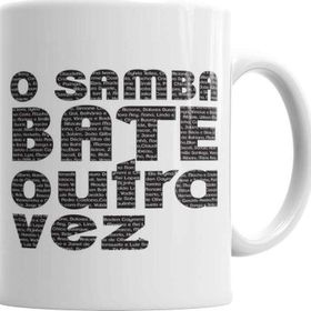 Baskı Dükkanı KB2513 O Samba Bate Outra Vez Porselen Kupa Bardak