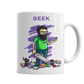 Baskı Dükkanı KB2522 Nerd Geek Gamer Porselen Kupa Bardak