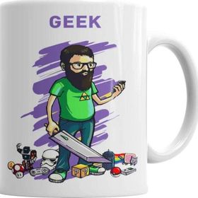 Baskı Dükkanı KB2522 Nerd Geek Gamer Porselen Kupa Bardak