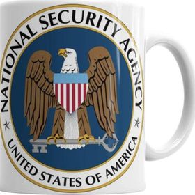 Baskı Dükkanı KB2524 National Security Agency Porselen Kupa Bardak