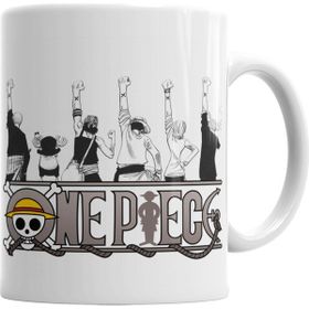 Baskı Dükkanı KB2528 Nakama One Piece Porselen Kupa Bardak