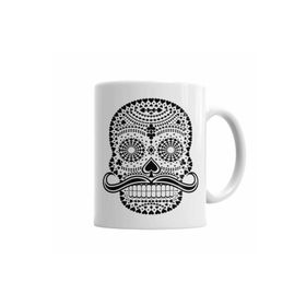 Baskı Dükkanı KB2529 Naipes Pretos Skull Porselen Kupa Bardak