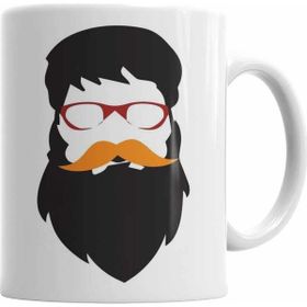 Baskı Dükkanı KB2531 Mustache Porselen Kupa Bardak